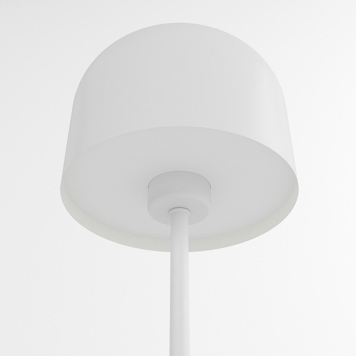 AKKU-TISCHLEUCHTE - Eisen / Kunststoff - Dimmbar - Weiß, Metall (13/13/25cm) - home24