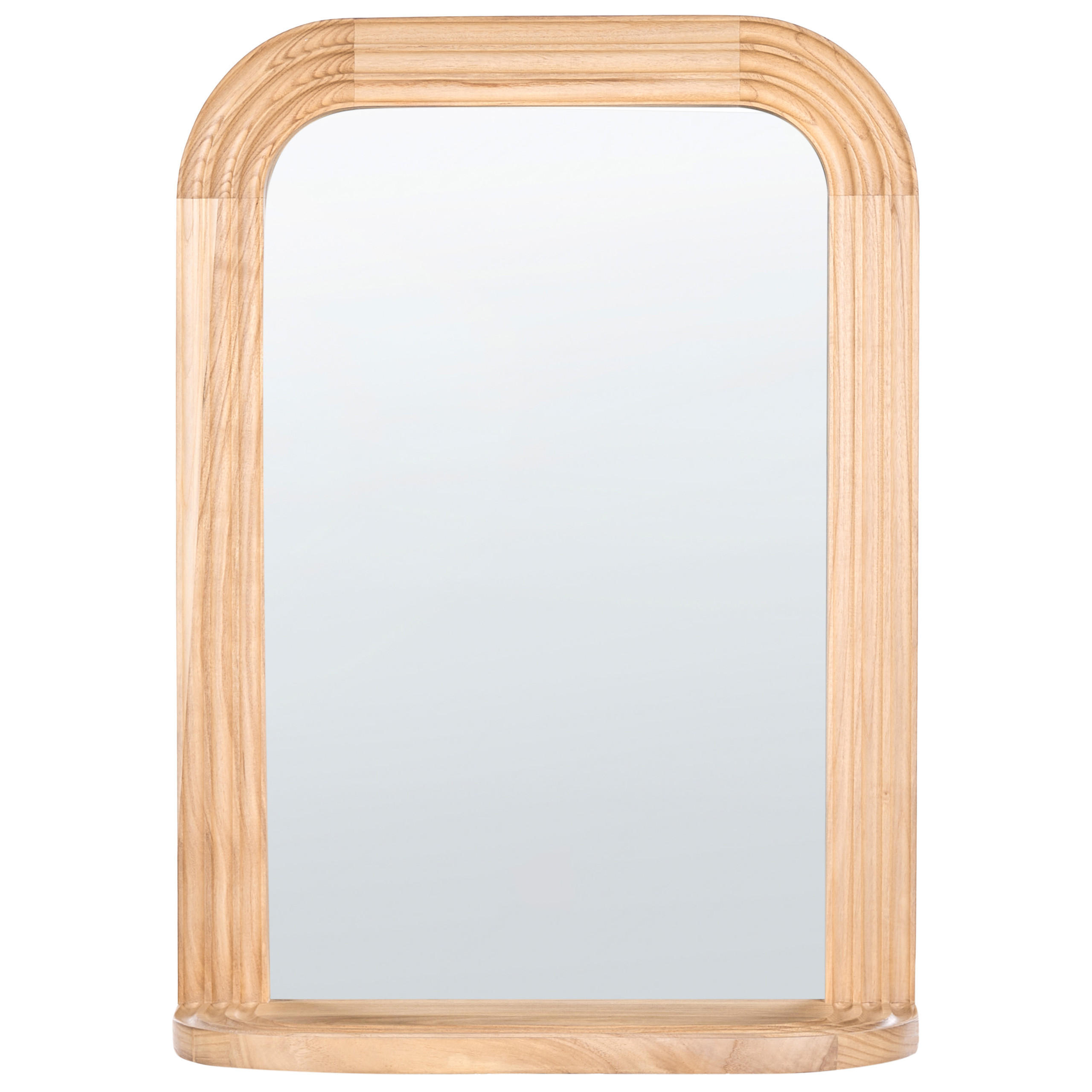 Beliani Wandspiegel Braun 62x85x20 cm