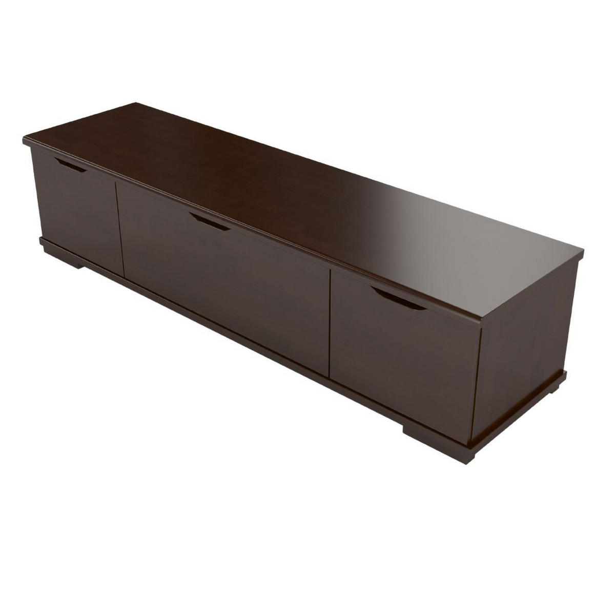 MASSIVHOLZ-TV-SCHRANK Arhus, Buche - lackiert, Palisanderfarbe - Wengefarben, Holz/Buchenholz (157.2/38.5/45cm) - Visby