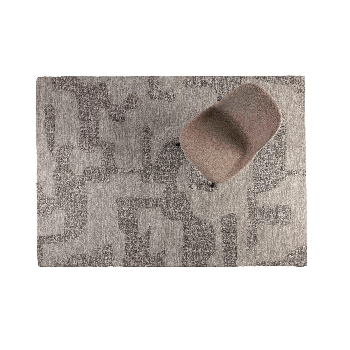 TEPPICH Frantic 160x240 cm Grau - Grau, Textil (240/160cm) - Zuiver