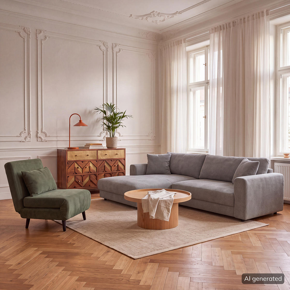 ECKSOFA mit Longchair - Schwarz/Grau, Holz/Kunststoff (238/183cm) - home24