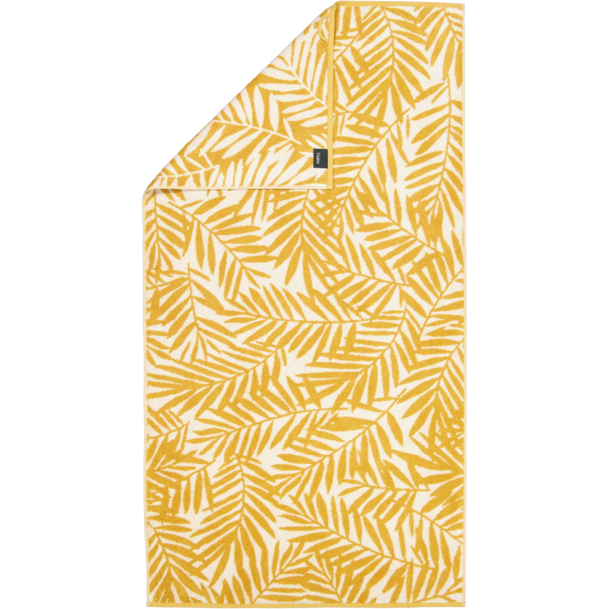 DUSCHTUCH MAISON BLÄTTER 6267 GOLD - 35 - Gelb, Textil (70/140cm) - Cawoe