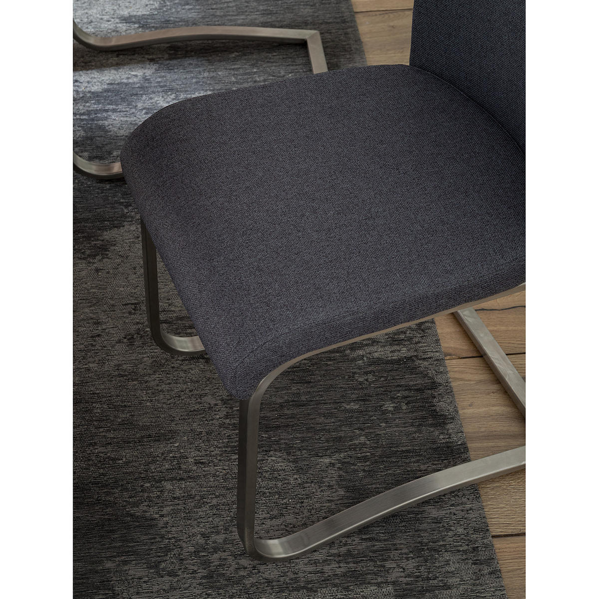 FREISCHWINGER - Metall / Textil - Anthrazit, Textil/Metall (43/103/52cm) - home24