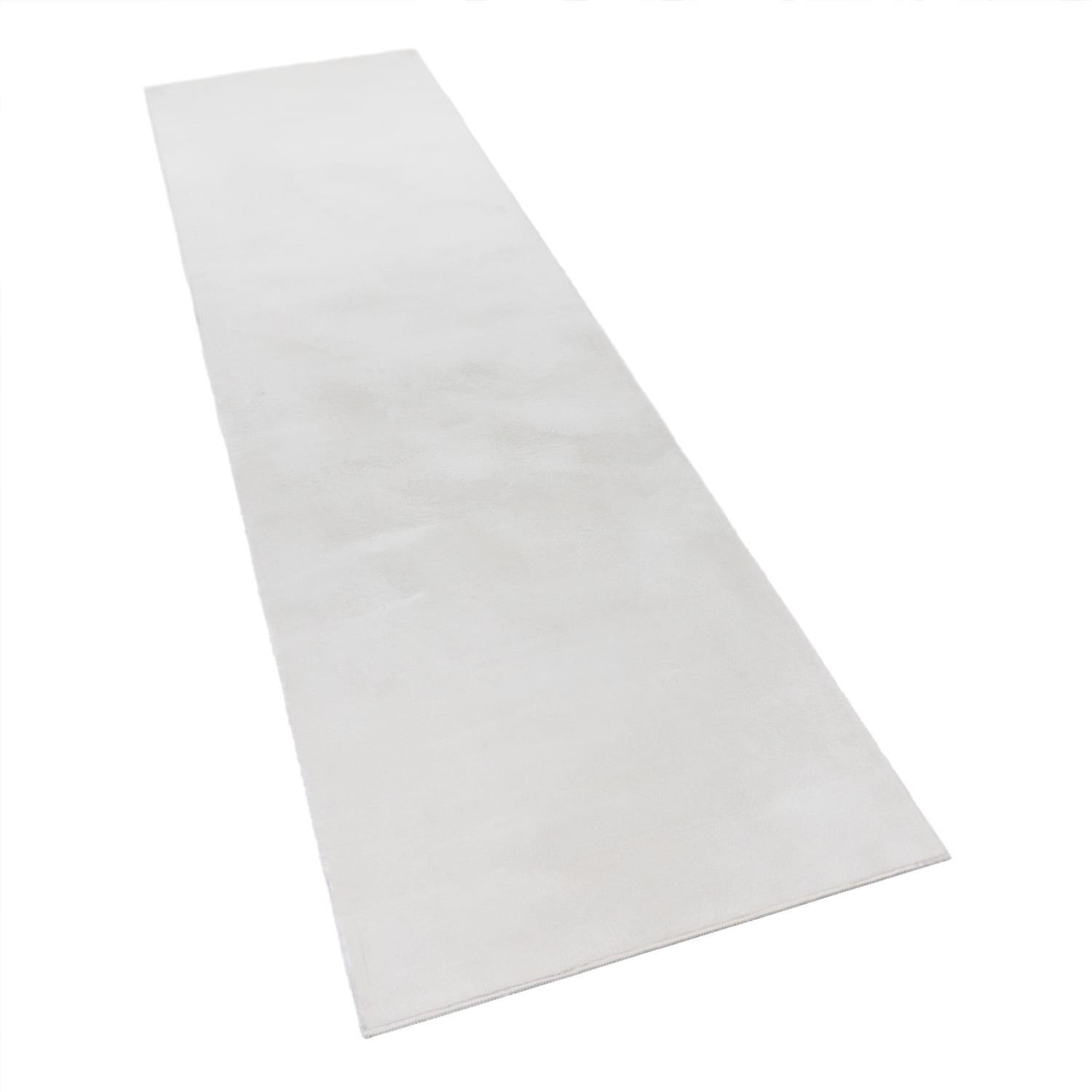 HOCHFLORTEPPICH 80/300 SOFT 380 - Weiß, Kunststoff (80/300cm) - Paco Home
