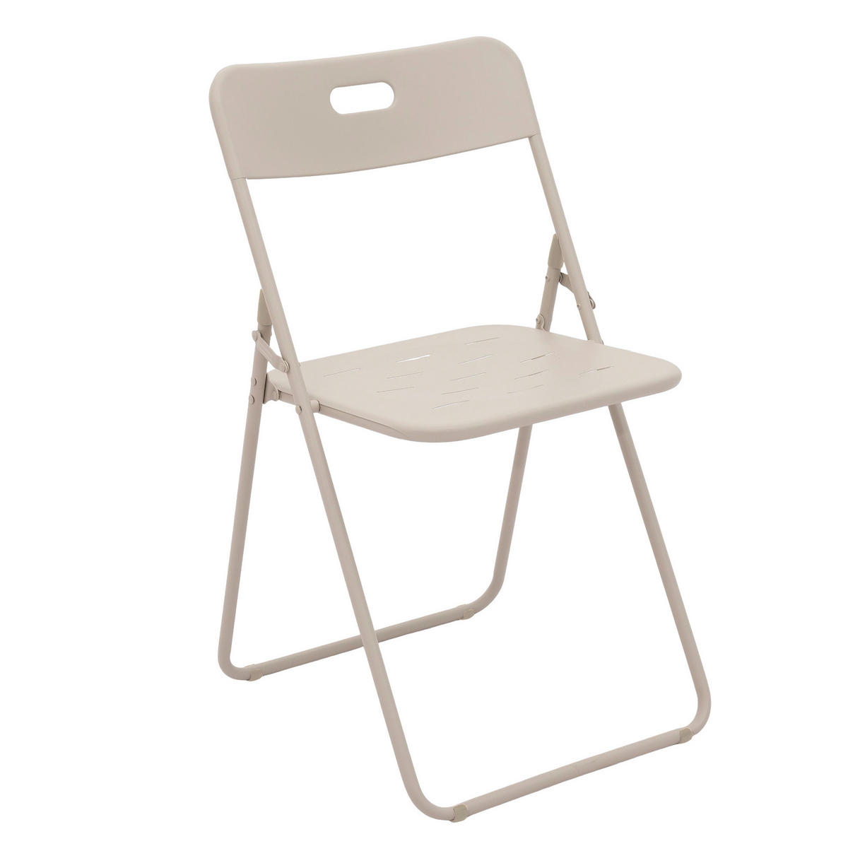 BISTRO-SET 60/60/73 cm beige aus Stahl klappbar - Beige, Metall - OKWISH