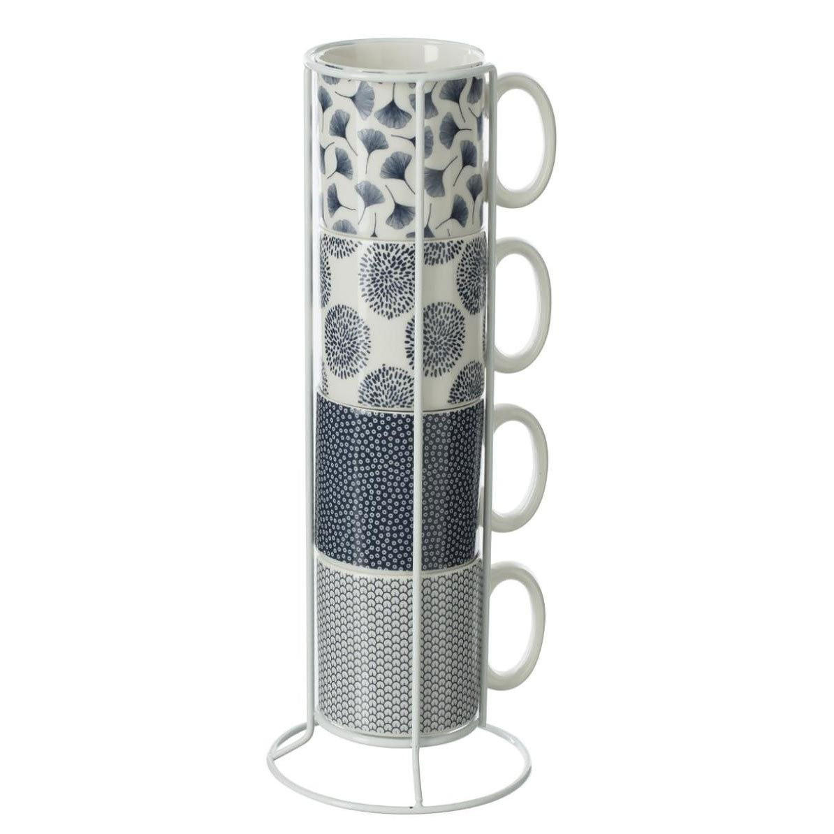KAFFEEBECHER 4er-Set Japan Mehrfarben 12/12/32 cm - Multicolor, Keramik (0.26L) - Secret de Gourmet