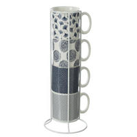 KAFFEEBECHER 4er-Set Japan Mehrfarben 12/12/32 cm - Multicolor, Keramik (0.26L) - Secret de Gourmet