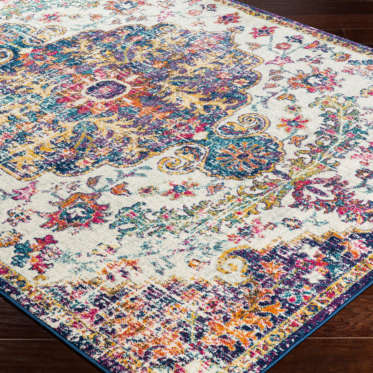 VINTAGE-TEPPICH Lou 200/275 cm Dunkelblau - Blau, Textil (200/275cm) - LIVABLISS