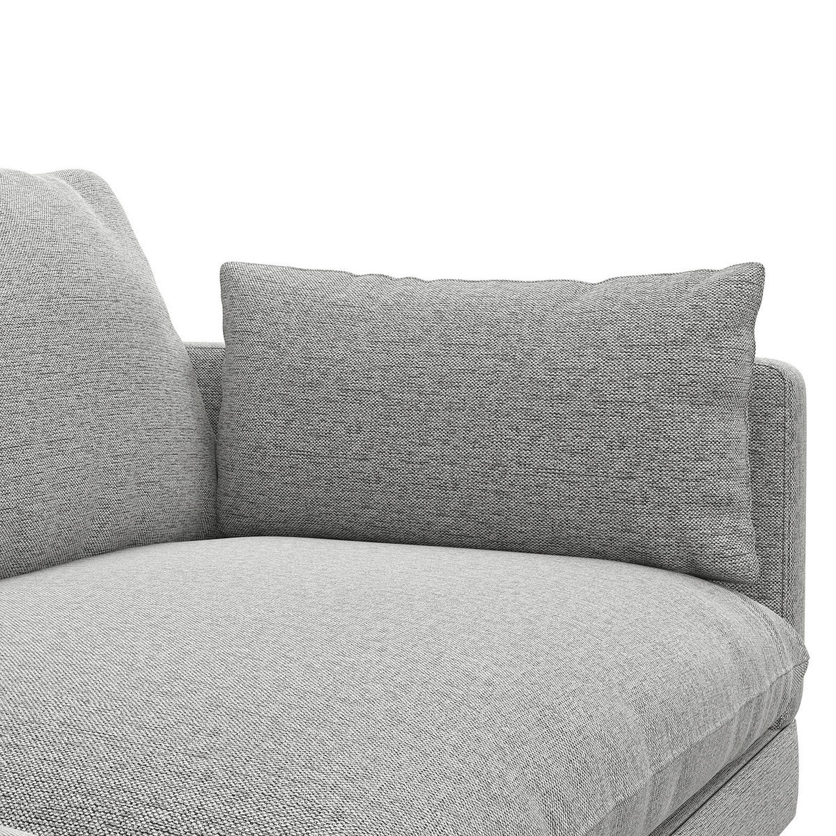3-SITZER SOFA - Webstoff - Hellgrau, Textil (200/83/85cm) - home24