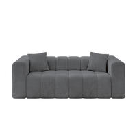 SOFA 2-Sitzer DONY-2 232x90x71 cm Dunkelgrau Cord - Dunkelgrau/Anthrazit, Holzwerkstoff/Kunststoff (232/71/90cm) - ALTDECOR