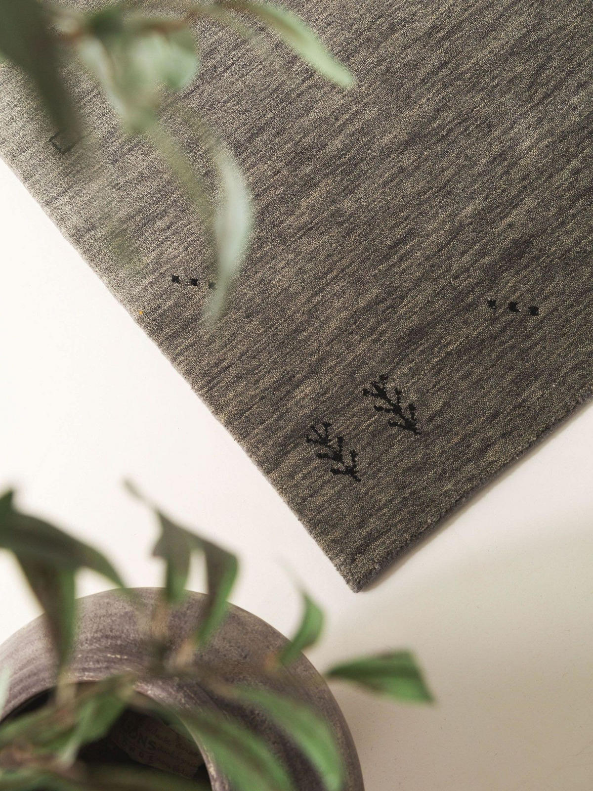 WOLLTEPPICH-LÄUFER Jamal Grau 80x250 cm - Grau, Textil (80/1cm) - KUNSTLOFT
