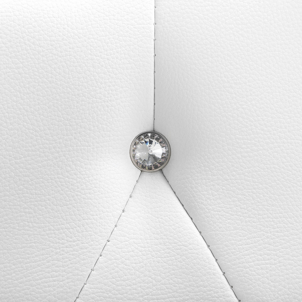 BETT 160/200cm Weiß Metz - Weiß, Textil (160/200cm) - Beliani