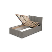 POLSTERBETT Dalas Granitgrau 100 x 200 x 40 cm Bettkasten Mit hochwertiger Matratze H3 (bis 120 kg) und Lattenrost - Grau, Holz (100/200cm) - Halmon Schlafkomfort Betten 