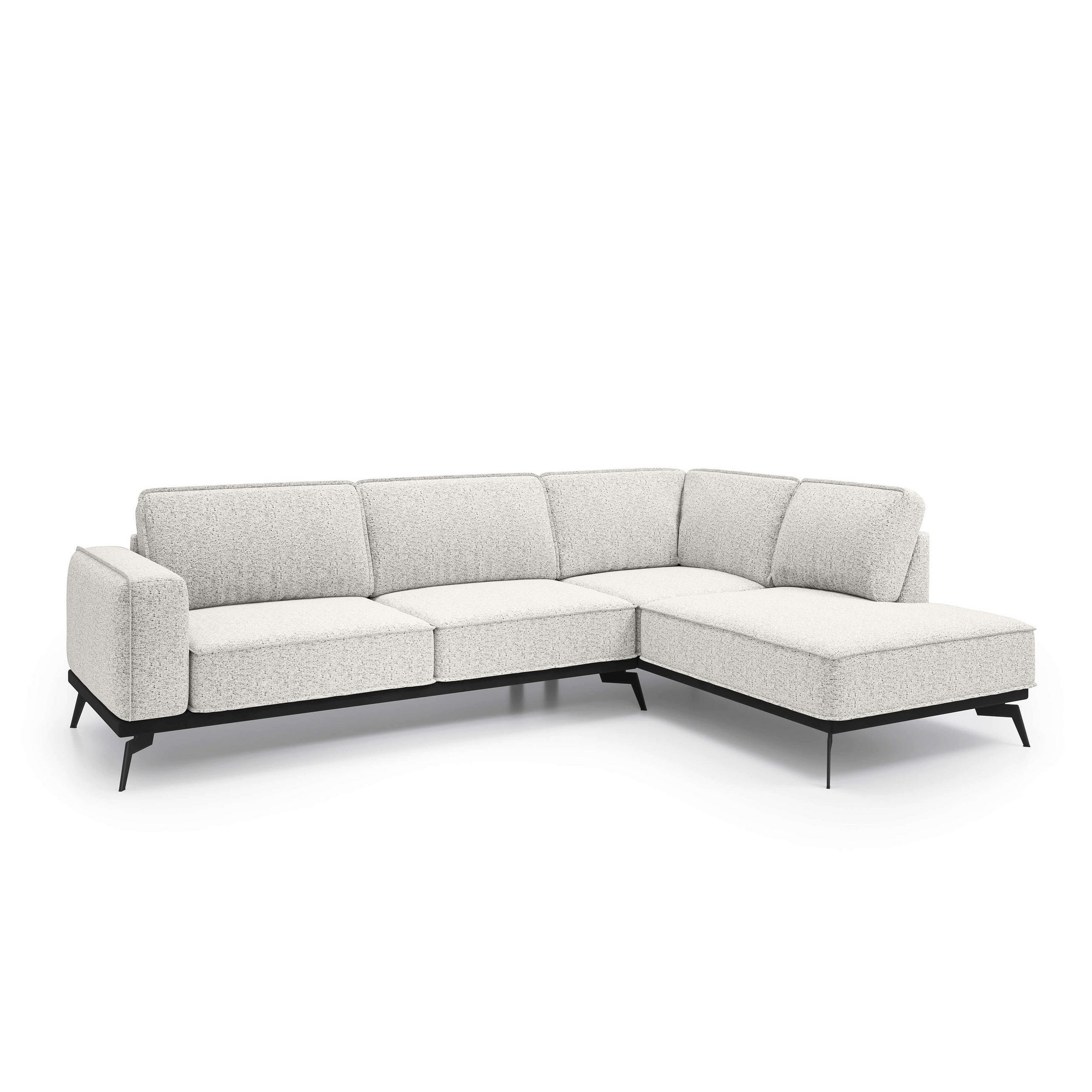 Pillovely Ecksofa Weiß 293x90x200 cm