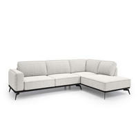 ECKSOFA Rosalia Weiß - Weiß, Textil (293/90/200cm) - Pillovely