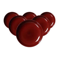 SUPPENTELLER Gambia rot ø 14,5 cm 6er Set - Rot, Keramik (23cm) - Ritzenhoff Breker