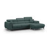ECKSOFA RECHTS Fusion - Grün, Textil (260/102cm) - Divani.store