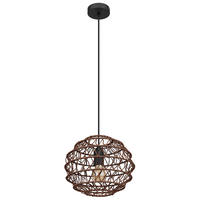 PENDELLEUCHTE SENNI Metall Braun - Braun, Metall (29/29/120cm) - Globo Lighting