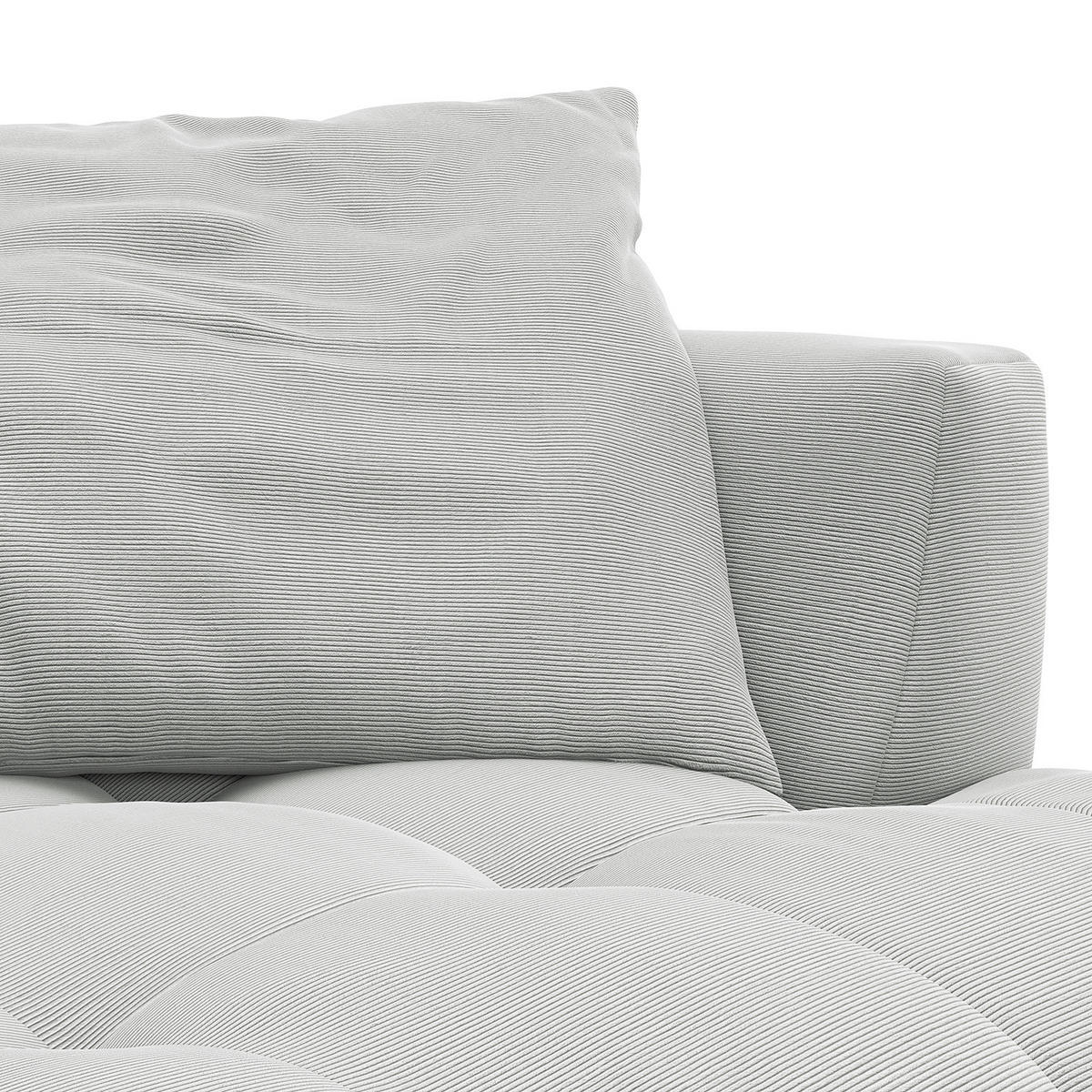 BIGSOFA - Schwarz/Grau, Holz/Kunststoff (270/72/93cm) - home24