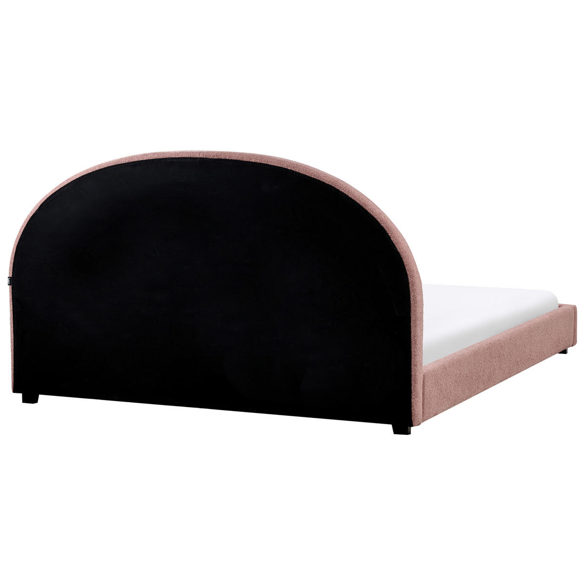 BETT mit Lattenrost 180/200 cm Pastellrosa Vaucluse - Pink, Textil (180/200cm) - Beliani