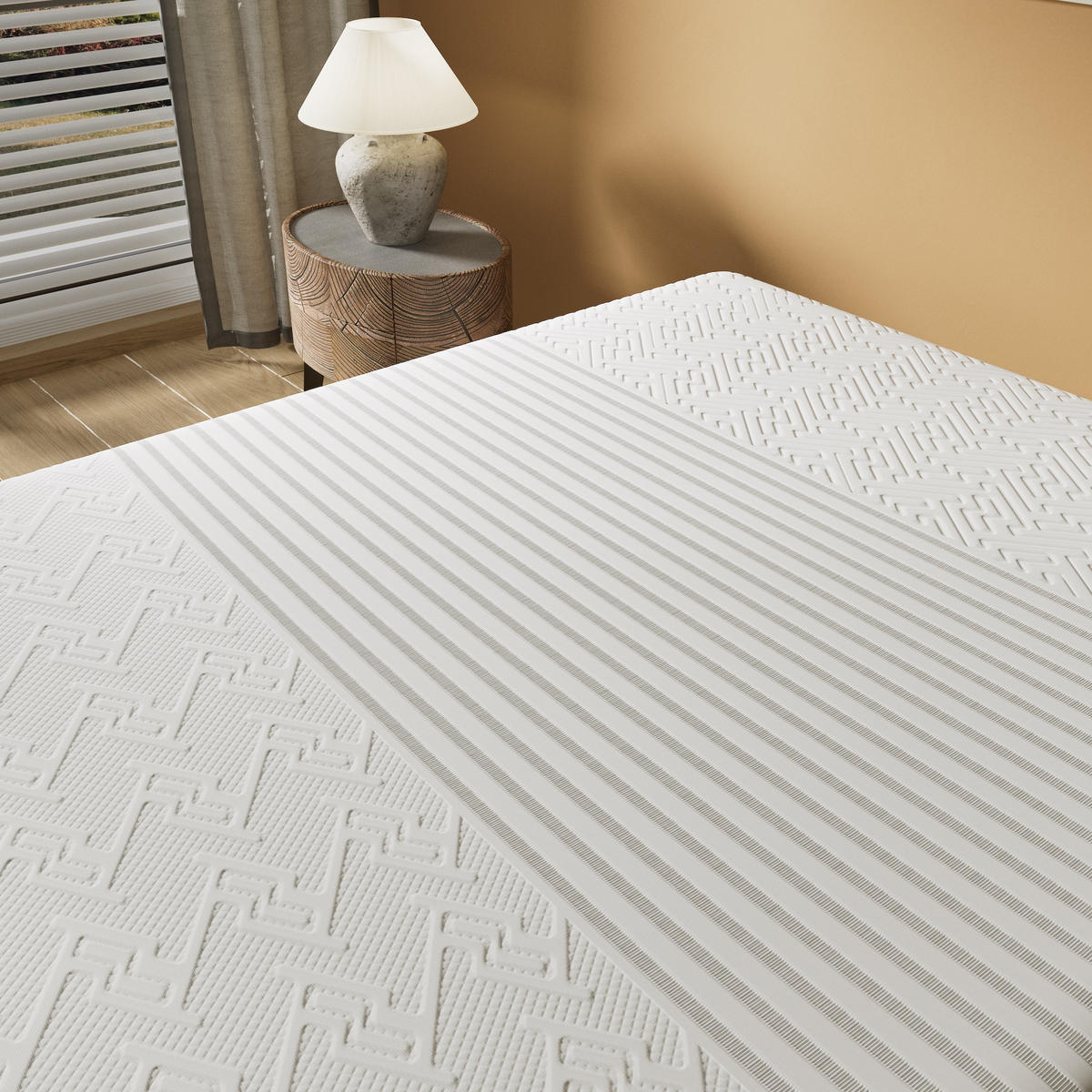 LATEXMATRATZE höhe 28cm 90x190cm H3 - Weiß, Naturmaterialien (90/190cm) - November Sleep