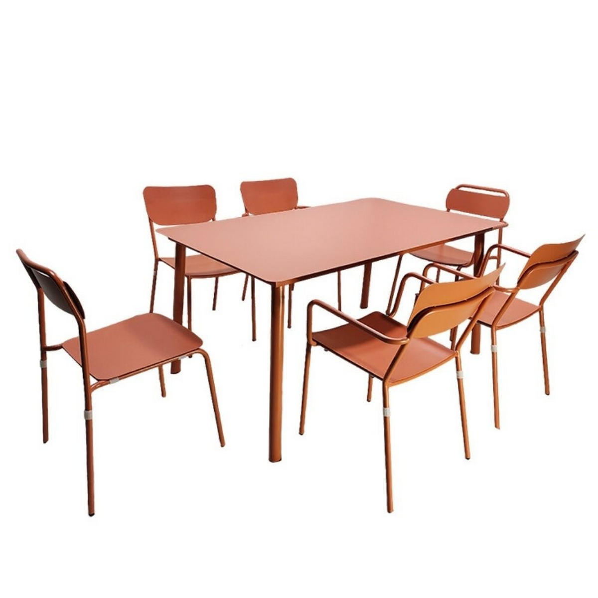 LOUNGESESSEL, Metall,55*57*81cm,Rotbraun - Braun, Metall (57/81/55cm)