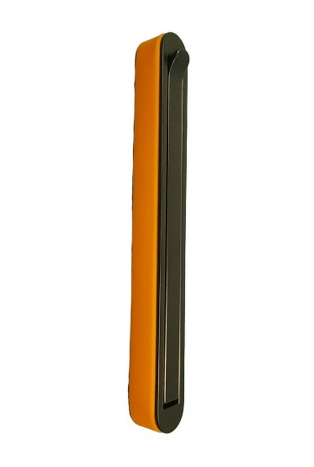 GARDEROBENHAKEN klappbar Wandhaken Klappaken schwarz Silikonring orange - Schwarz, Metall (1.6/14/11cm) - Livingpoint24