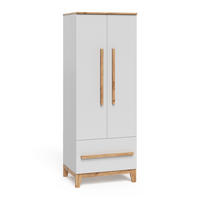 KINDERKLEIDERSCHRANK Malia Weiß/Artisan 70 x 186.8 cm - Weiß, Holzwerkstoff (70/186.8/53.4cm) - VitaliSpa