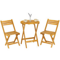 BALKONSET DE-14207 klappbar, Akazienholz Natur - Naturfarben, Holz - ComfortXL