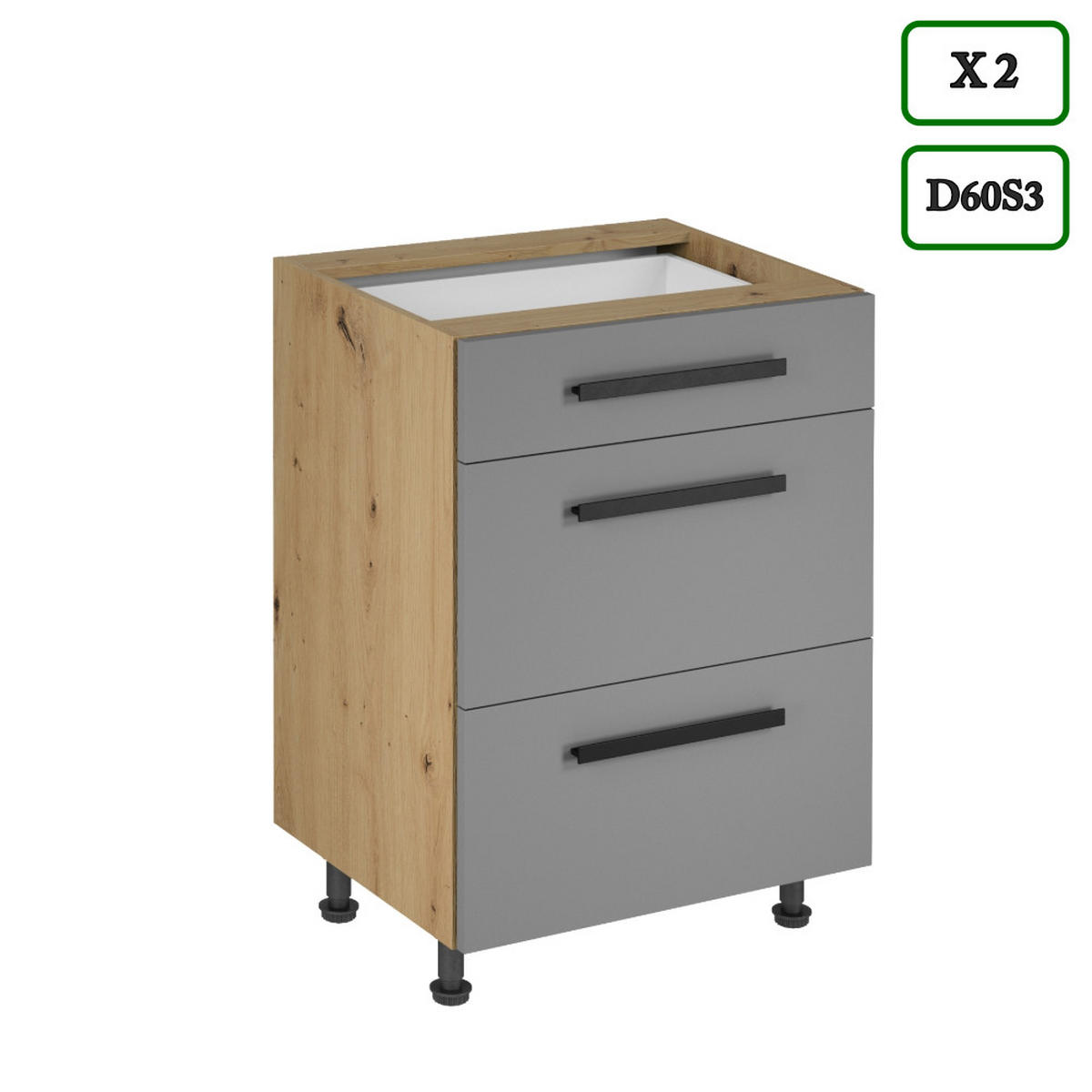WINKELKÜCHE 330 cm - Langen K100-M330 - in Beige/Matt - Beige, Holz (330/212/210cm)