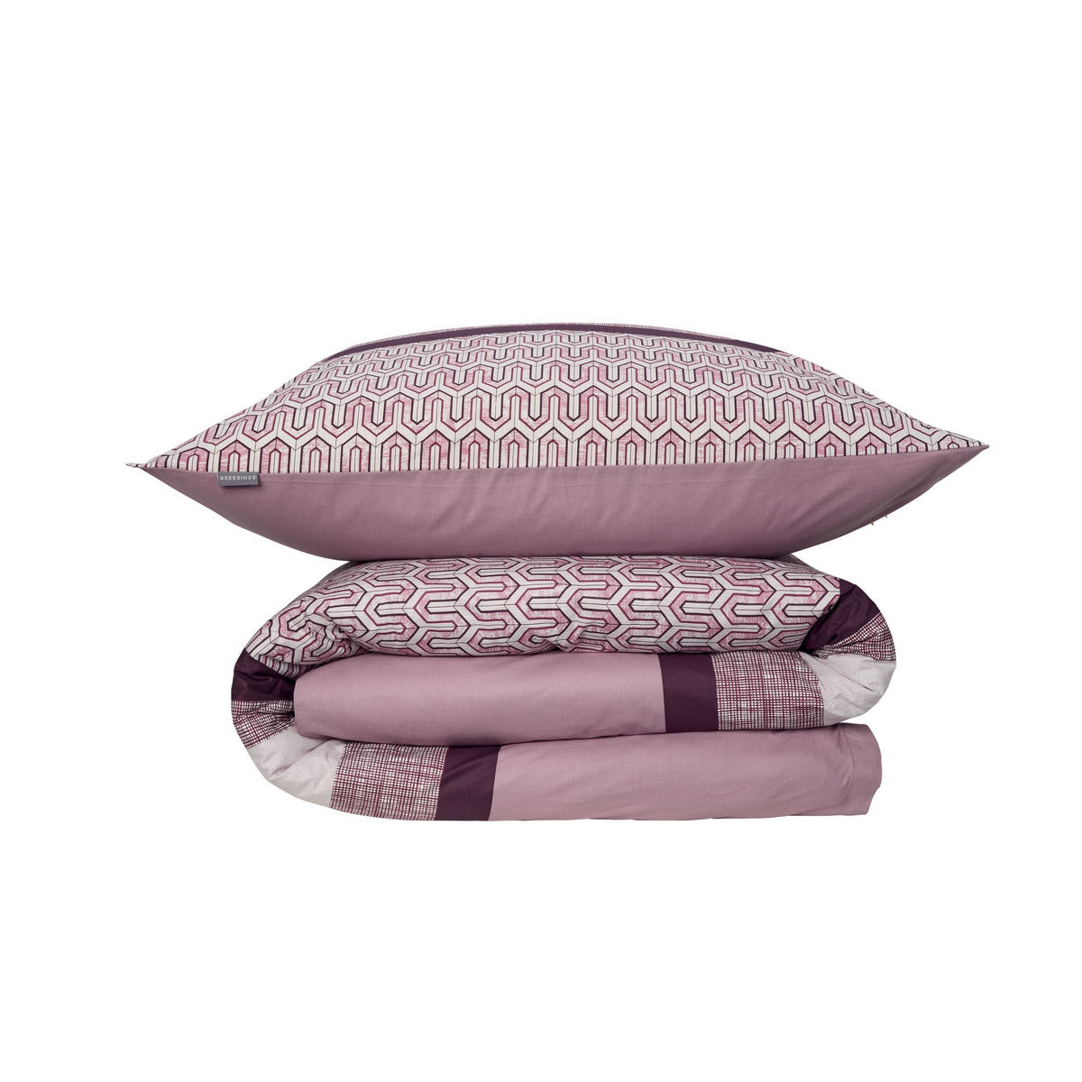 BETTWÄSCHESET Siena - Renforcé - 2-teilig - 135 x 200 cm - Burgund - Rotbraun, Textil (135/200cm) - SCHIESSER