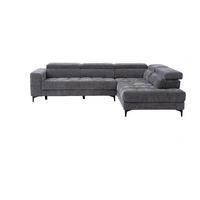 RELAXSOFA - 5 Personen - Stoff - Anthrazitgrau - - Anthrazit, Textil (298/75/211.5cm) - Vente-Unique