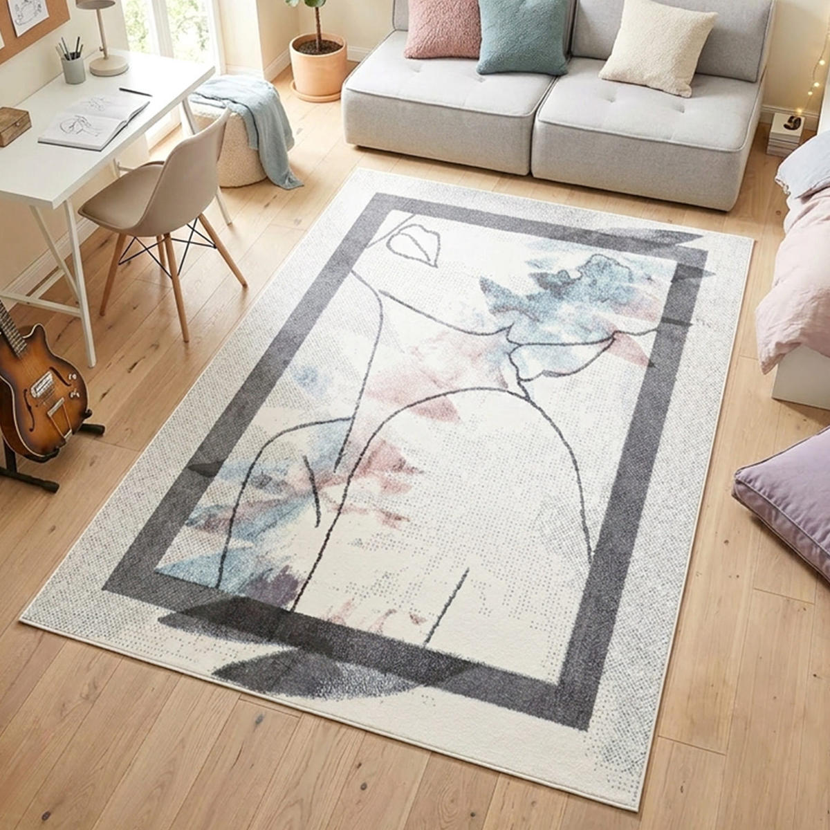 KURZFLOR-TEPPICH Young 953 Creme 190x280 cm - Creme, Textil (190/280cm) - carpet city