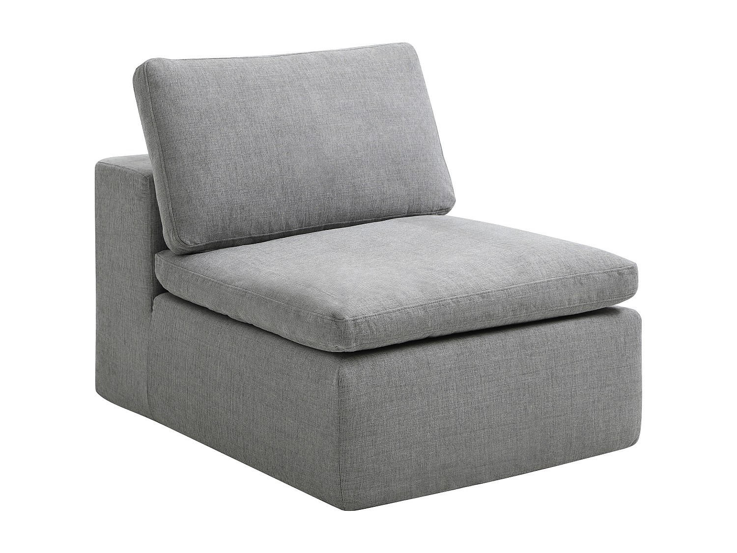 SESSEL - Stoff Grau - CORTOLINE - Grau, Textil (80/83/112cm) - Vente-Unique