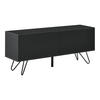 LOWBOARD Bollebygd - Schwarz, Holzwerkstoff/Metall (110/46.5/30cm) - [en.casa]