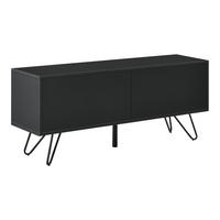 LOWBOARD Bollebygd - Schwarz, Holzwerkstoff/Metall (110/46.5/30cm) - [en.casa]