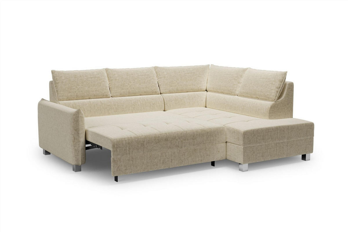ECKSOFA Marno - Schieferfarben, Holzwerkstoff/Textil (260/200cm) - Fun Möbel