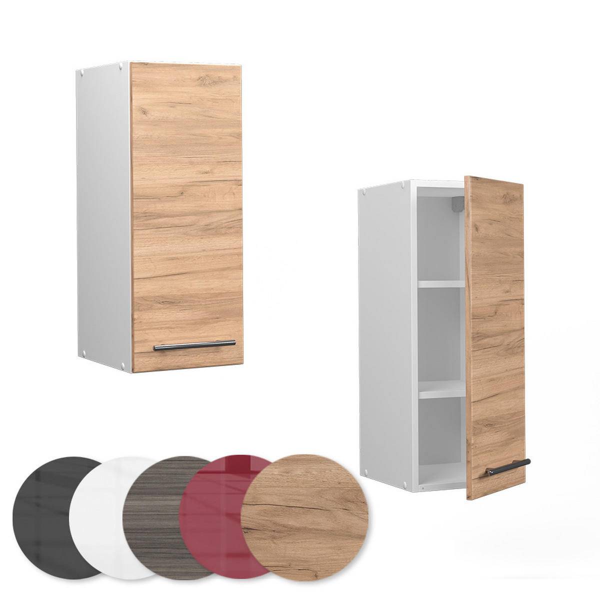 HÄNGESCHRANK Fame-Line Goldkraft Eiche 30 cm - Honigeiche/Eiche Wotan, Holzwerkstoff (30/72/34.1cm) - Vicco