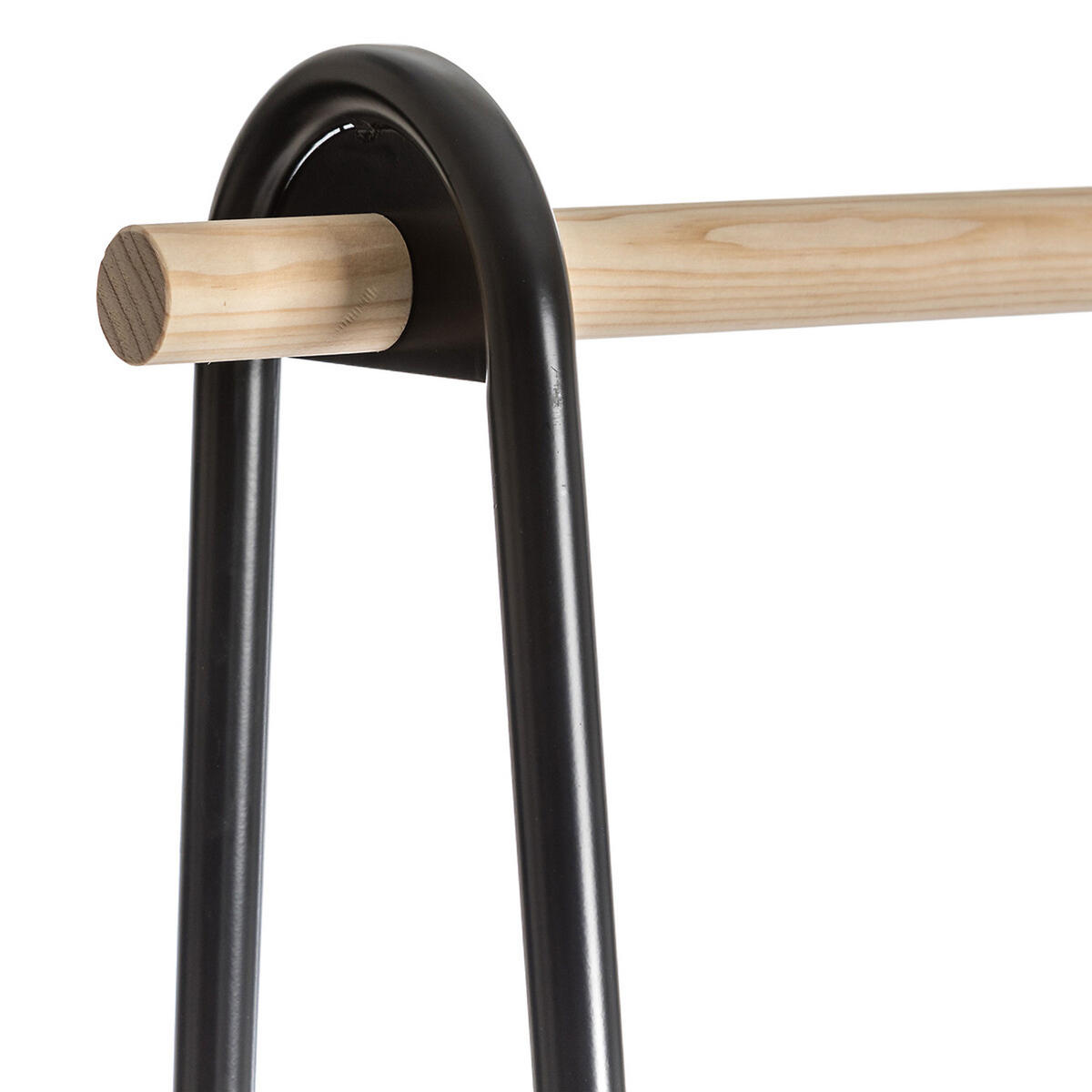 KLEIDERSTÄNDER Jano, Metall, MDF, Schwarz, 165 cm - Schwarz, Metall (95.5/165/46cm) - 5five Simply Smart