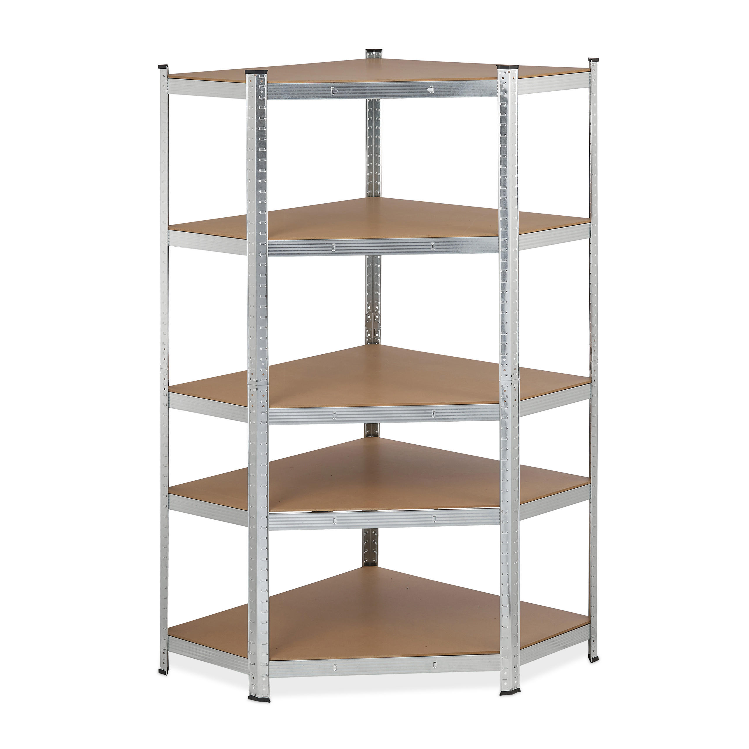 ECK Schwerlastregal - Multicolor, Holzwerkstoff/Kunststoff (128/181/92cm) - Relaxdays