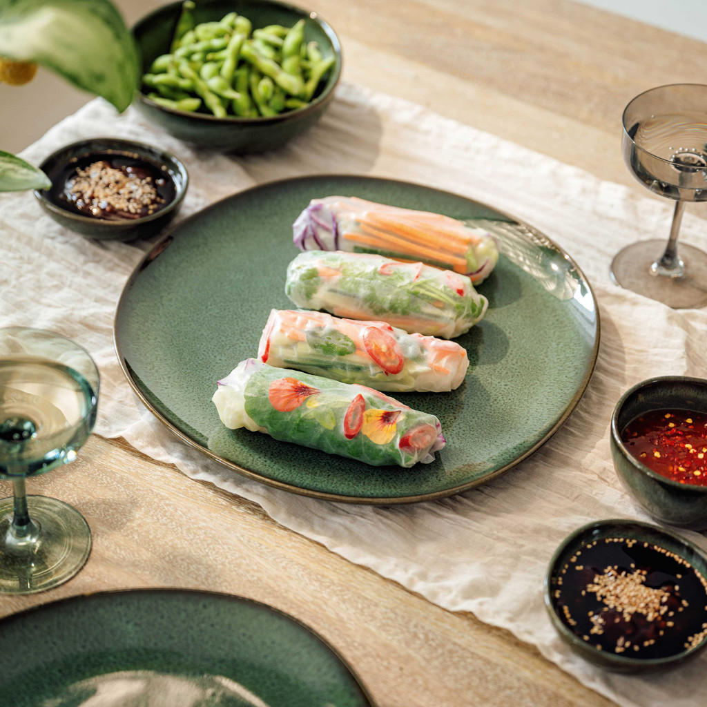 SERVIERPLATTEN Lave Vert ø 32 cm 4er Set - Grün, Keramik (31.8/2.8/31.8cm) - like.Villeroy & Boch