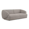 4-SITZER-SOFA Strukturstoff Stoff Beige - Greige/Beige, Kunststoff/Textil (232/81/98cm) - Makamii