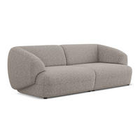 4-SITZER-SOFA Strukturstoff Stoff Beige - Greige/Beige, Kunststoff/Textil (232/81/98cm) - Makamii