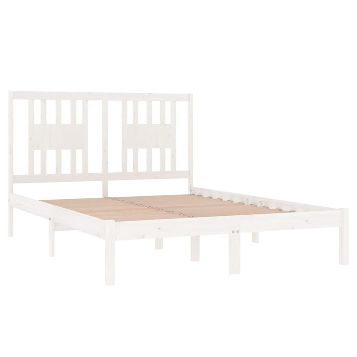 BETT Koser 146/195.5 cm - Weiß, Holz (140/190cm) - Nettlife