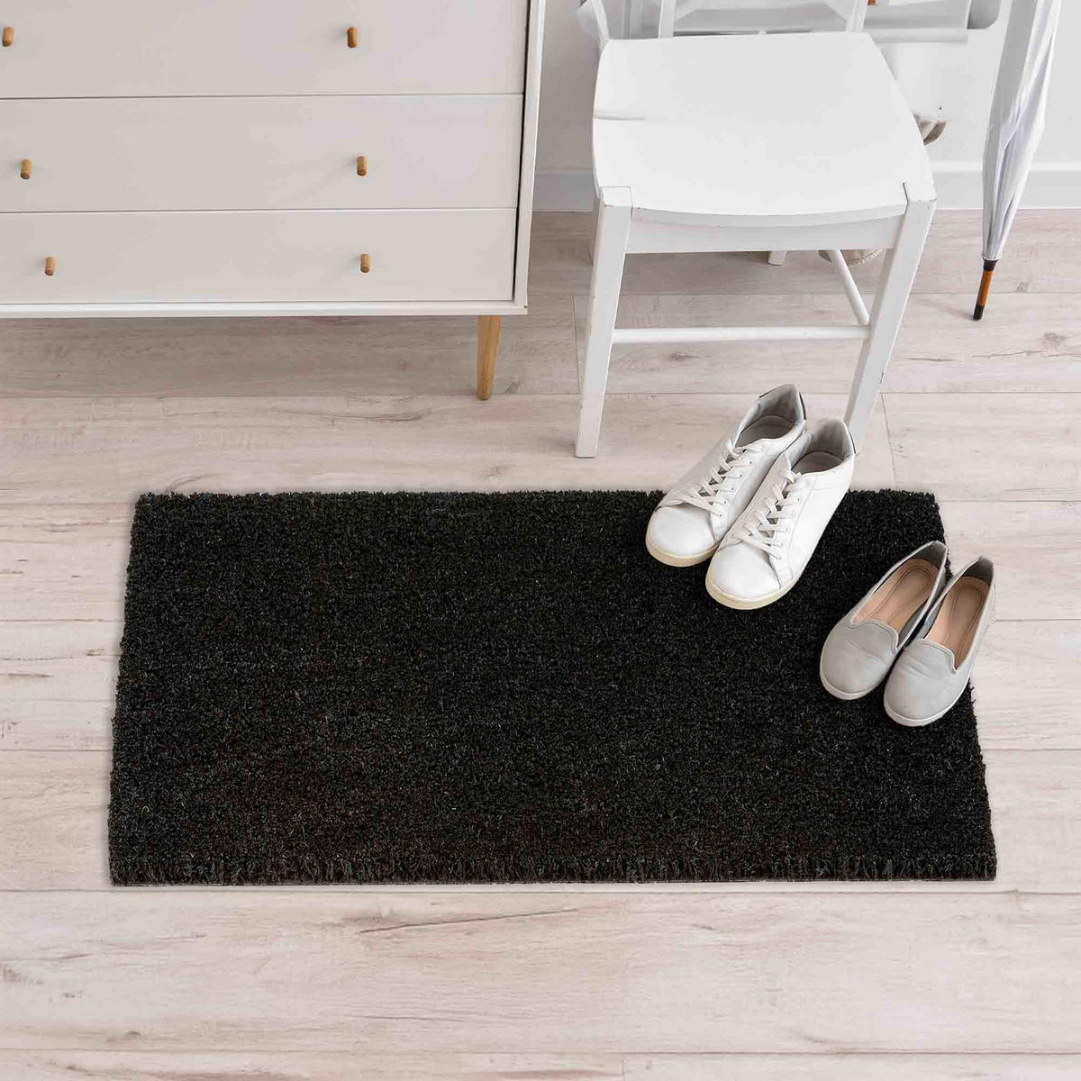 FUSSMATTE IN- UND OUTDOOR COCO COLOR T - Schwarz, Textil (40/60cm) - Astra