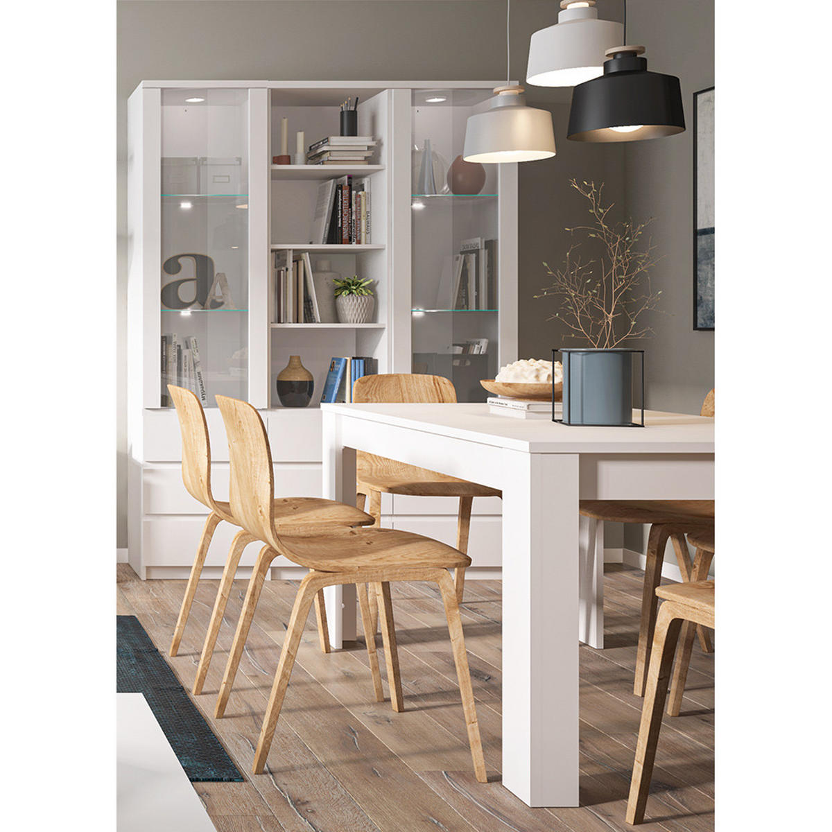 REGAL Fortaleza-129 - Weiß, Holzwerkstoff (50/200/40cm) - Lomado