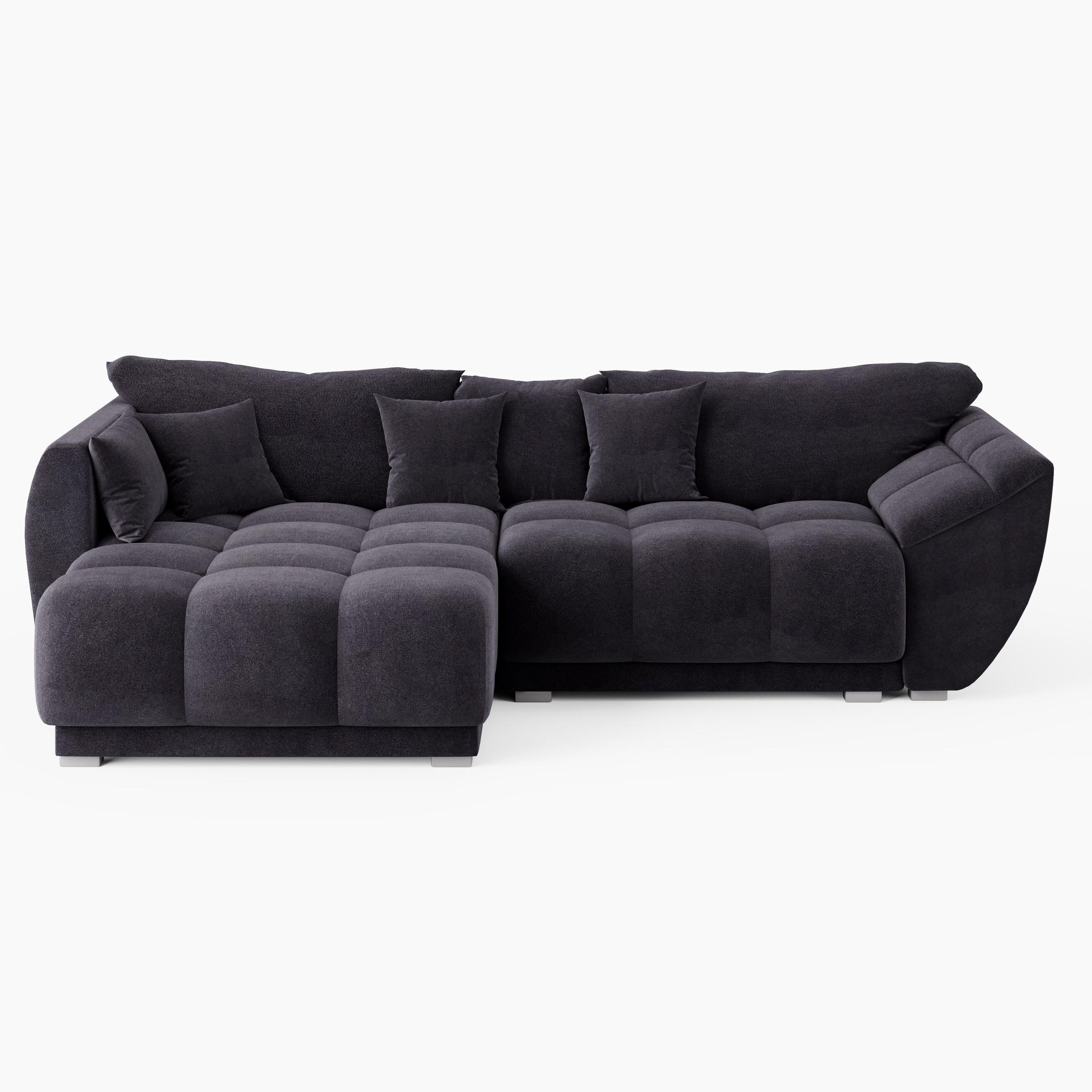 Barchello Ecksofa Schwarz 285x180 cm