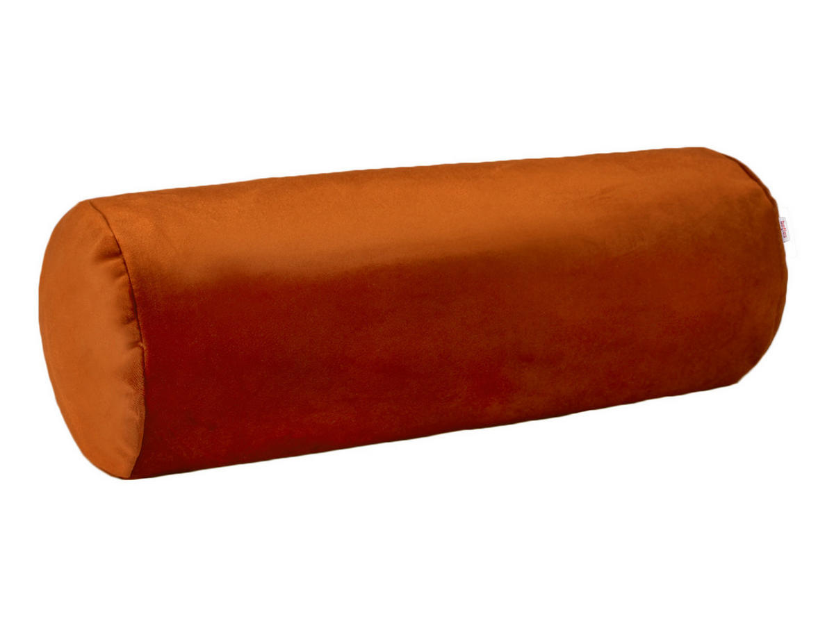 XL-NACKENROLLENHÜLLE Samt&Sonders rost-orange 25/70 cm - Dunkelorange, Textil (25/70cm) - beties Heimtextil