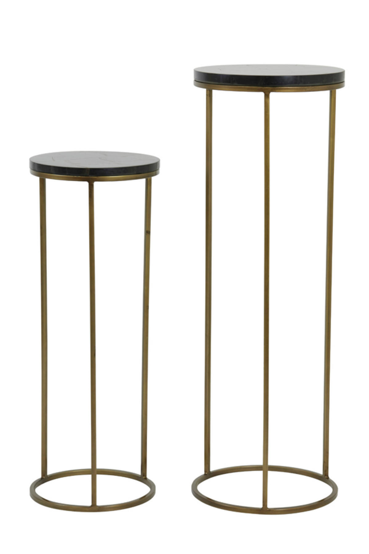 SÄULE Sobrina Schwarz Ø35/100 cm - Schwarz, Metall (35/35/100cm) - Light & Living