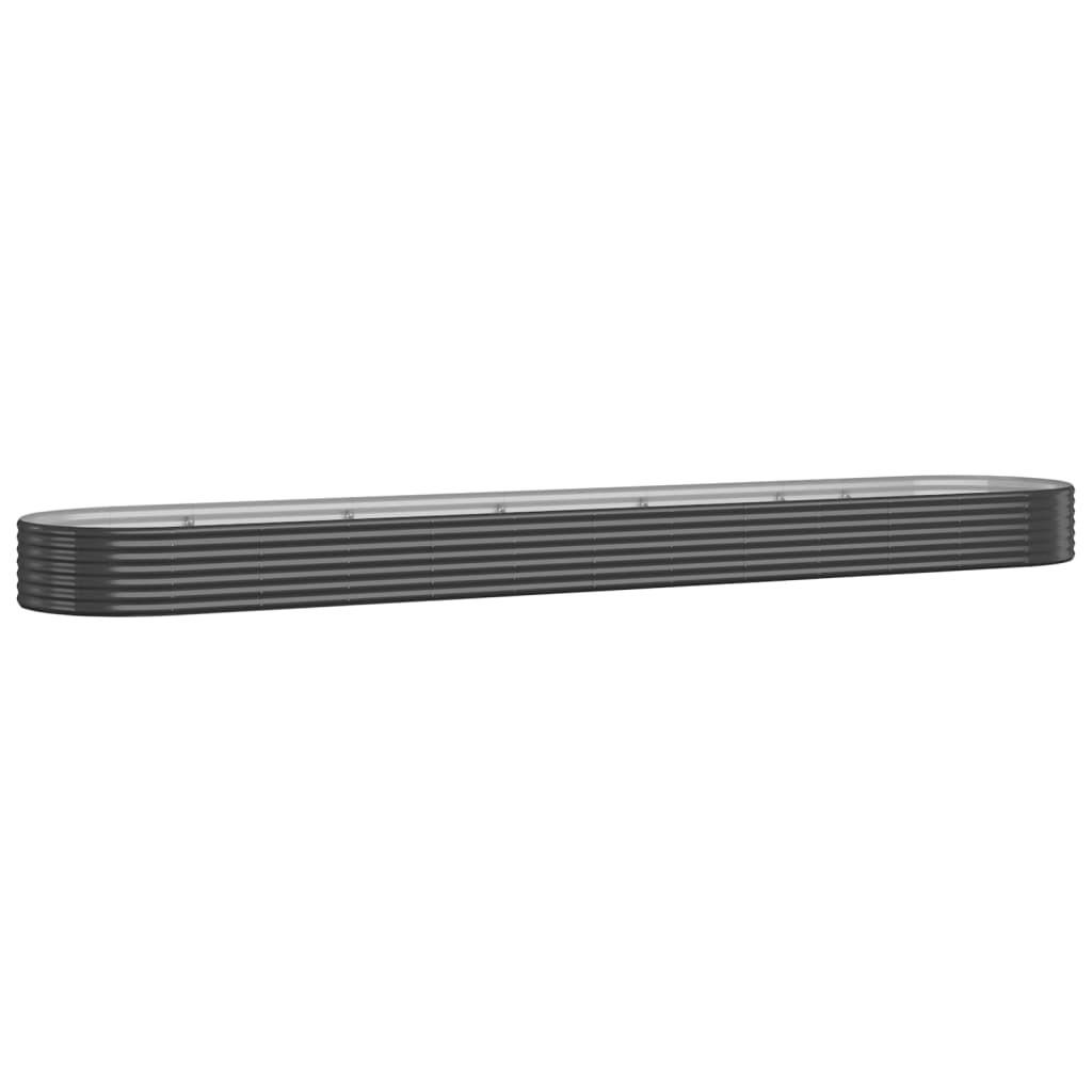 furnicato Hochbeet Anthrazit 100x36x507 cm